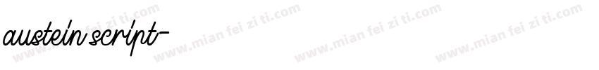 austein script字体转换